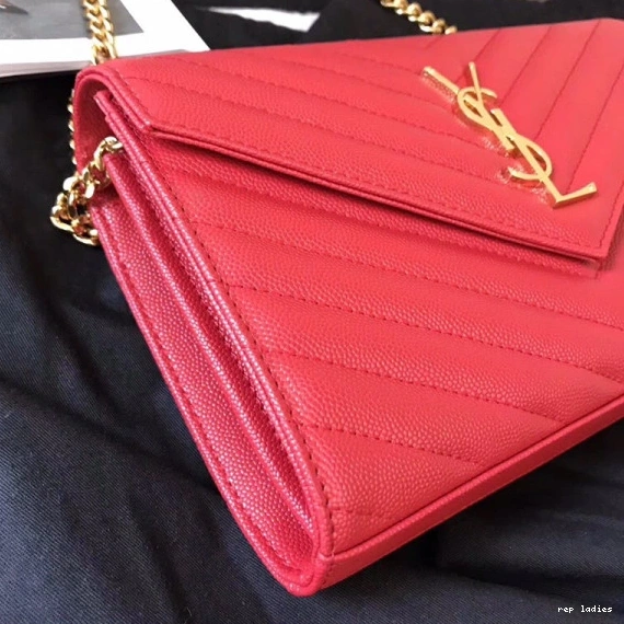 Repzbay REP MATELASSÉ WALLET CHAIN YSL CASSANDRE 0809